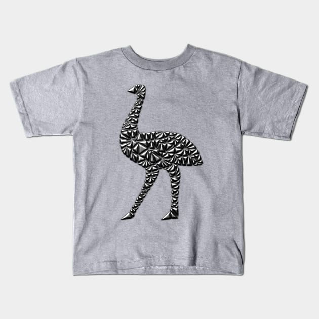 Metallic Emu Kids T-Shirt by Shrenk